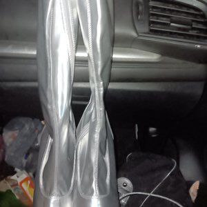 Peep Toe Stretch Thigh High Boot